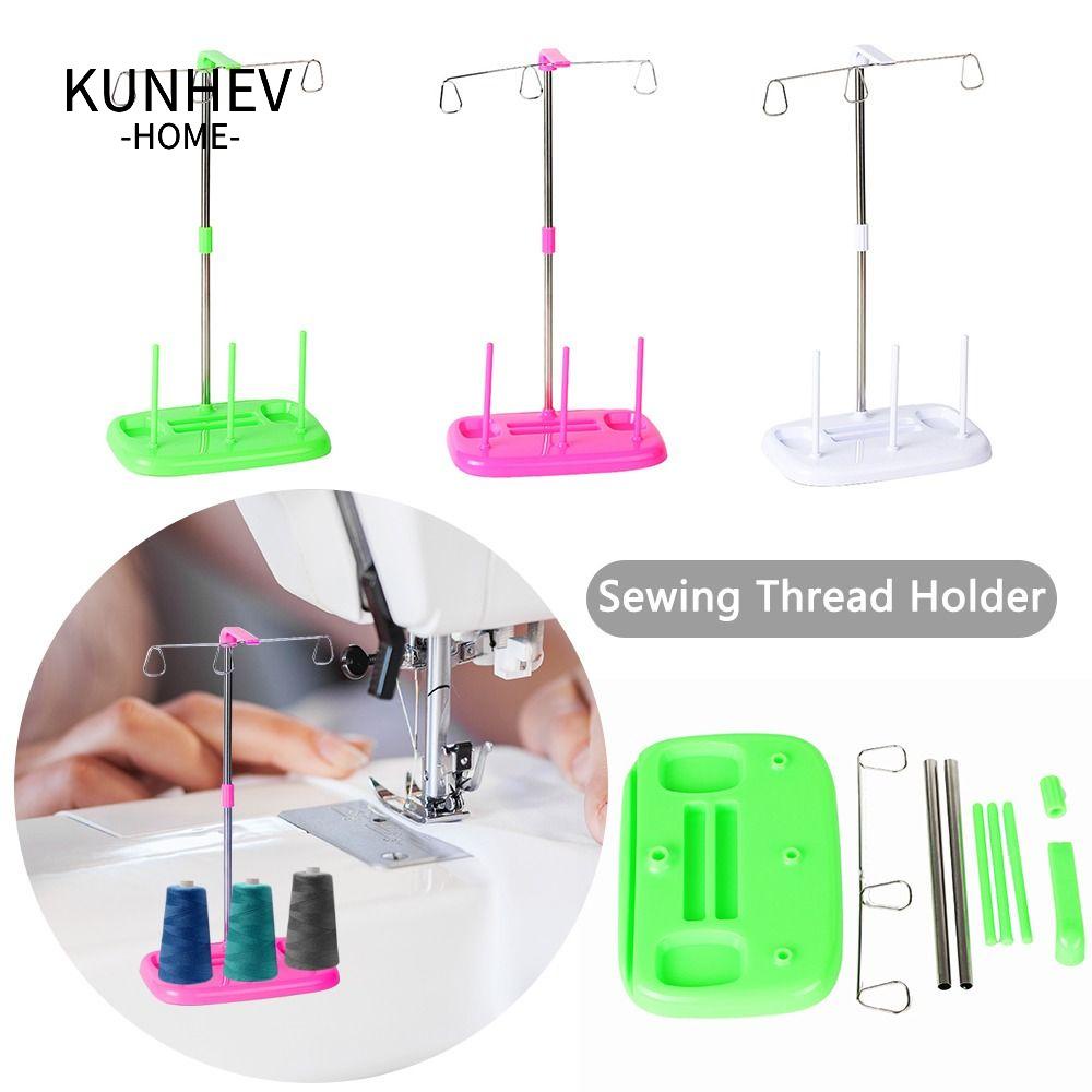 KUNHEV Giá Đỡ Cuộn Chỉ May Chất Lượng Cao Dành Cho Gia Đình|Dụng Cụ May Vá 3 Cuộn Chỉ|Dụng Cụ Quấn Chỉ Sắp Xếp Gọn Gàng