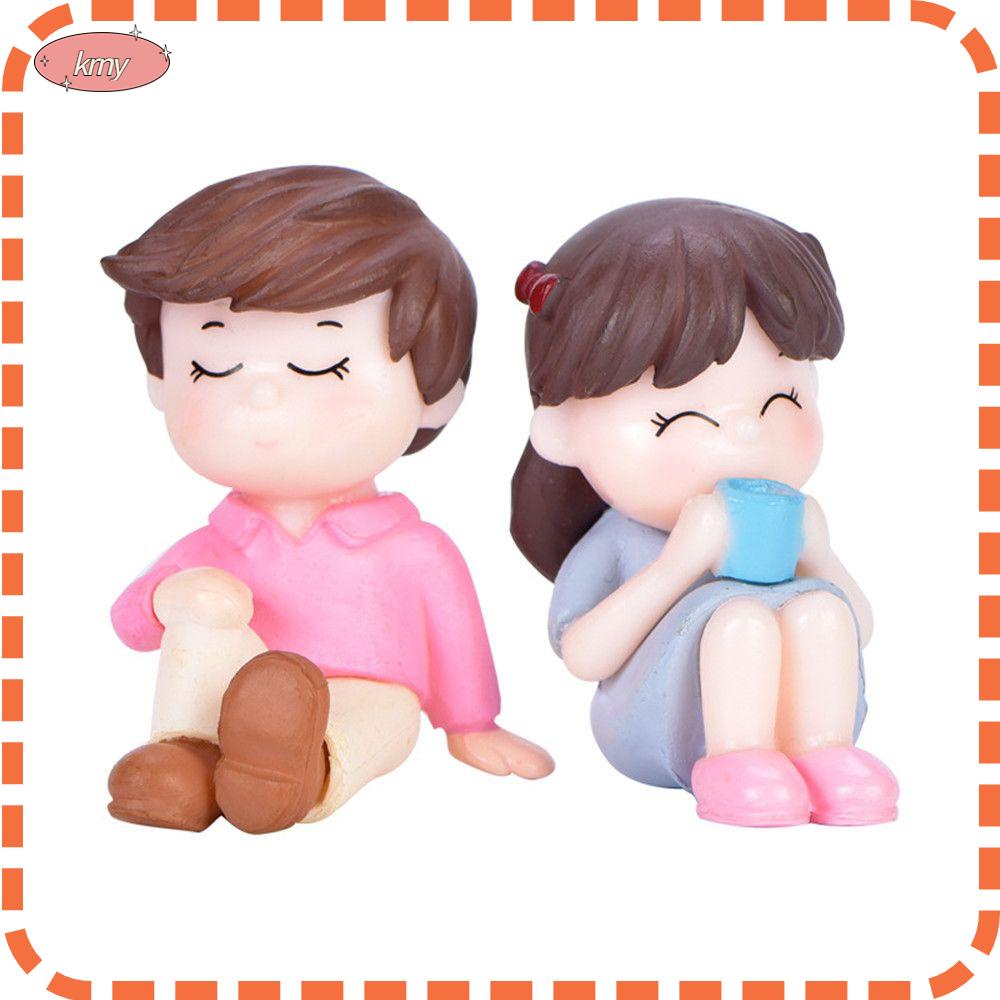 Mô Hình Cặp Đôi Dễ Thương Dùng Trang Trí Tiểu Cảnh