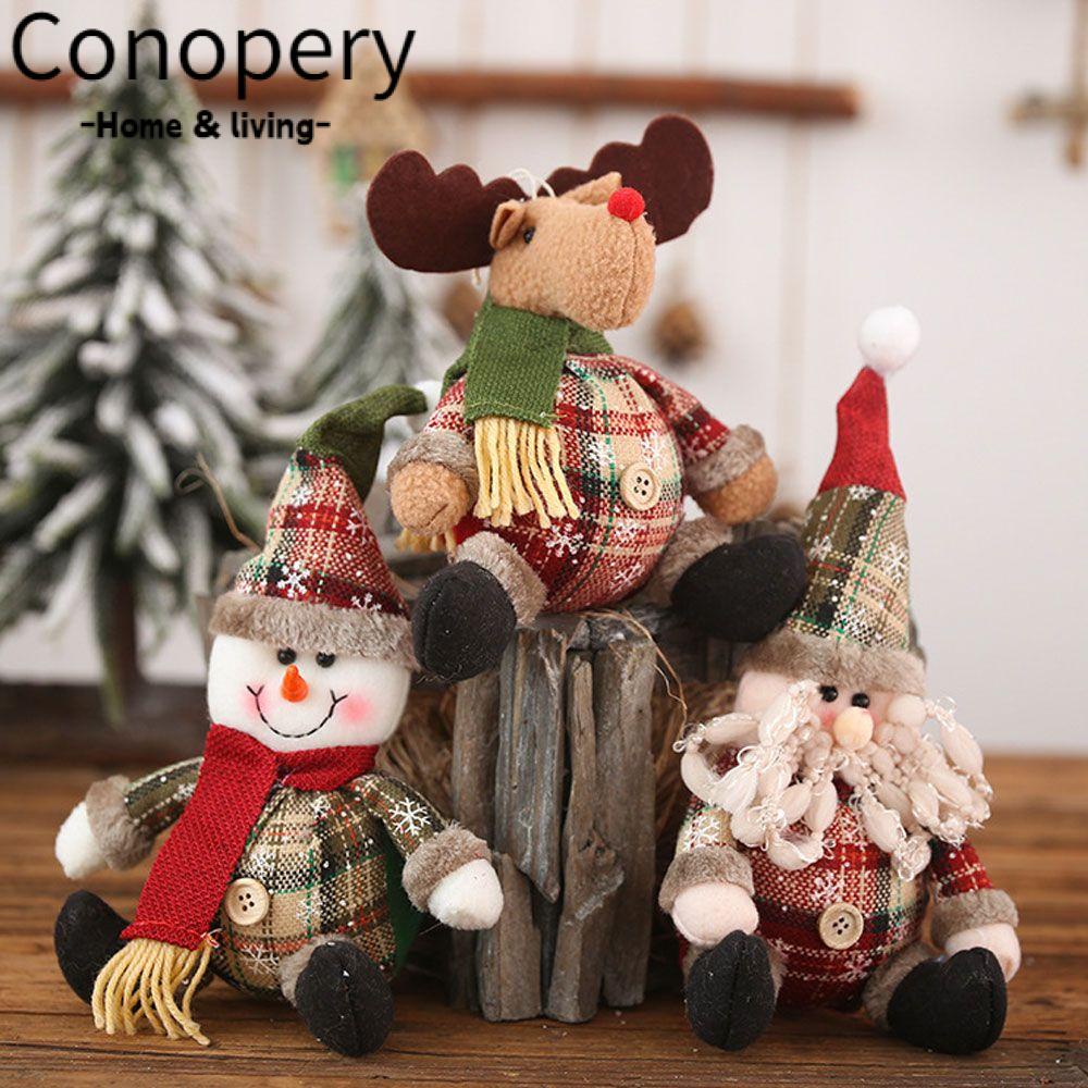 CONOPERY Búp Bê Vải Trang Trí Giáng Sinh Mẫu Mới