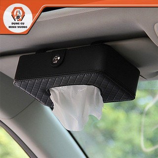 Hộp khăn giấy ô tô, hộp đựng khăn giấy bằng da cao cấp