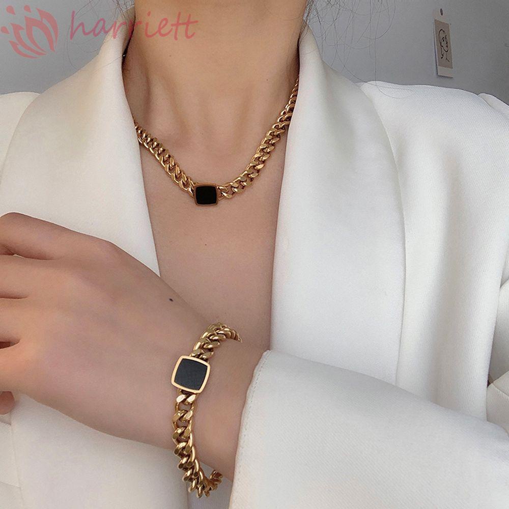 Vòng Tay Dây Xích Dày Dặn Thời Trang Đơn Giản Cho Nam Và Nữ