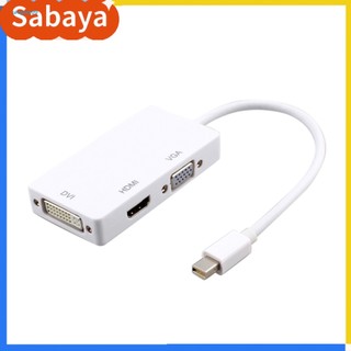Cáp chuyển đổi 3 trong 1 thunderbolt mini display port sang hdmi-compatible vga dvi