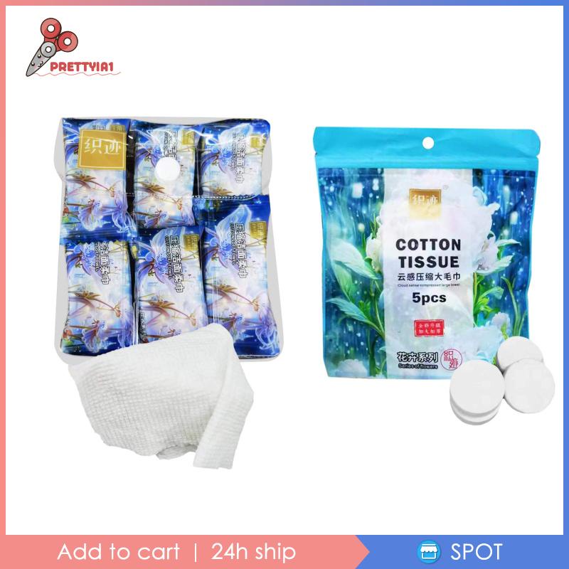 Khăn Mặt Nén Prettyia1] Mềm Mại Trọng Lượng Nhẹ Di Động Cho Hoạt Động Ngoài Trời / Đi Bộ Đường Dài / Tập Gym