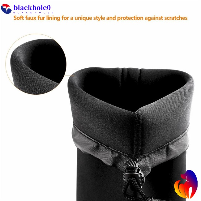 Túi Đựng Ống Kính Máy Ảnh DSLR Chất Liệu Cao Su Tổng Hợp Mềm Chống Thấm Nước Có 4 Size S M L XL