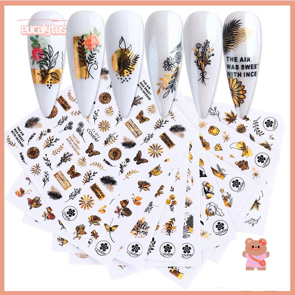 EUTUS Miếng Dán Trang Trí Móng Tay 3D DIY Độc Đáo