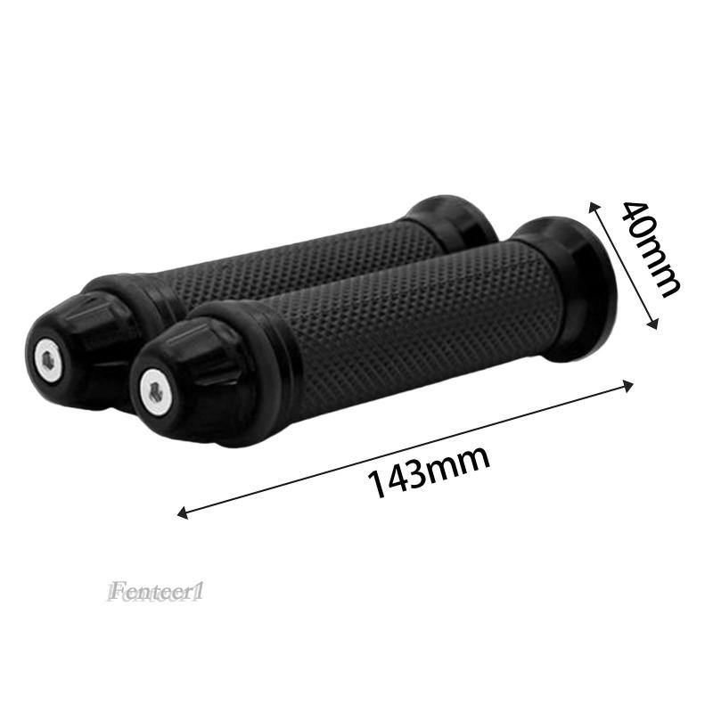 Set 2 Vỏ Bọc Tay Lái Xe Máy Bằng Hợp Kim Nhôm Và Cao Su Kích Thước 22mm Fenteer1