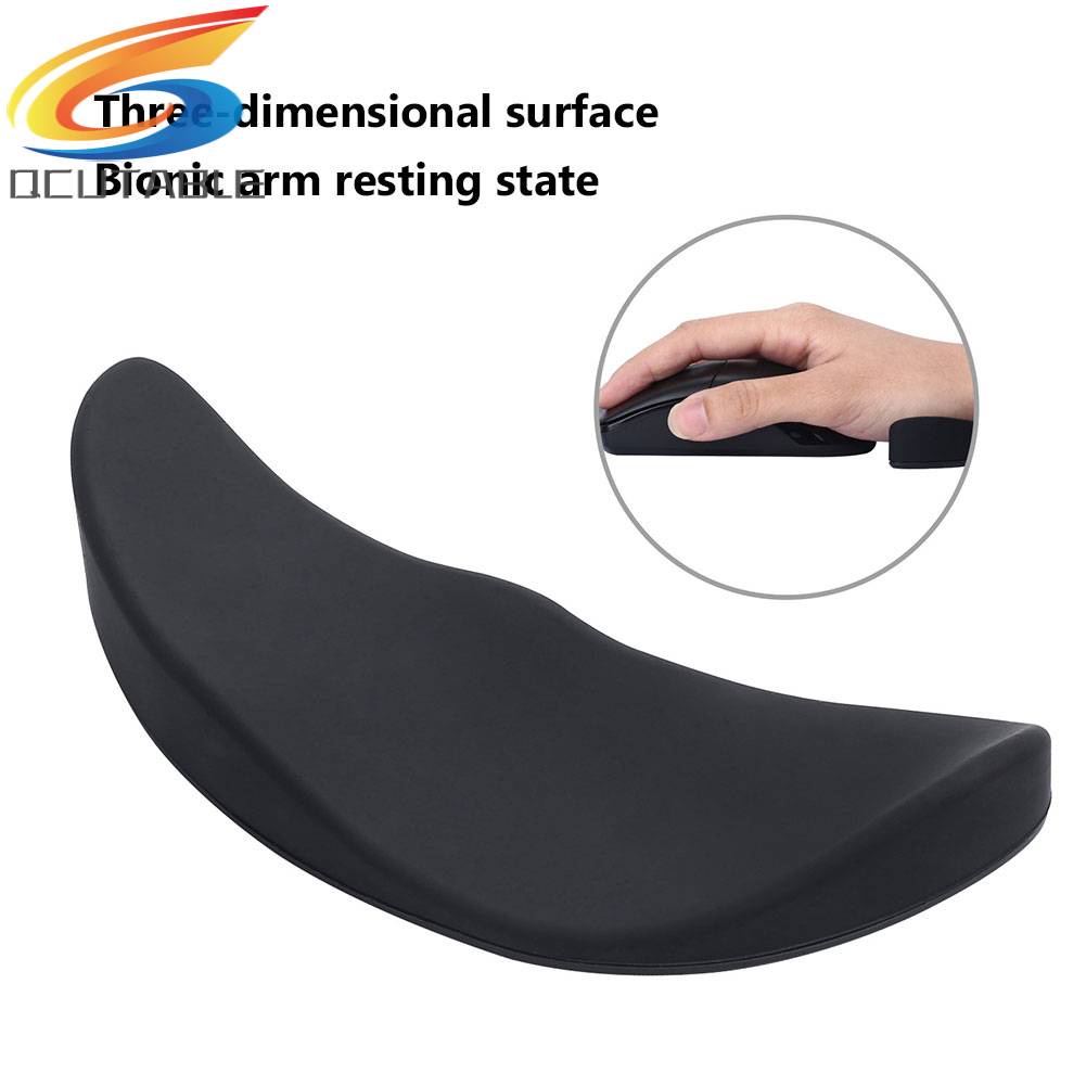 Tấm Lót Chuột Bằng Silicon Mềm Có Đệm Kê Cổ Tay Cho PC / Văn Phòng