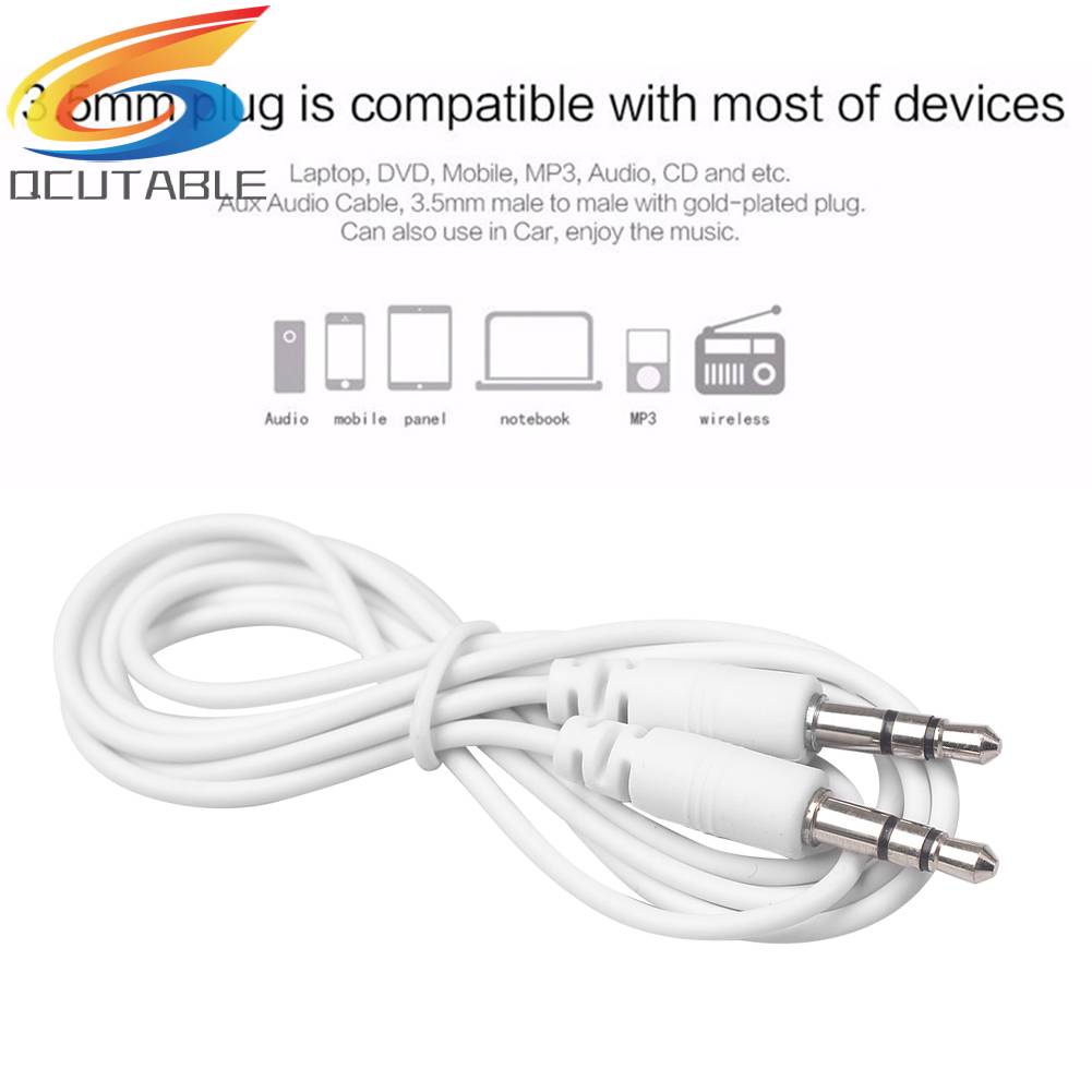 Dây Cáp Âm Thanh 3.5 mm 1 / 8 Sang 1 / 8 AUX Chuyên Dụng Cho Tai Nghe Trên Xe Hơi