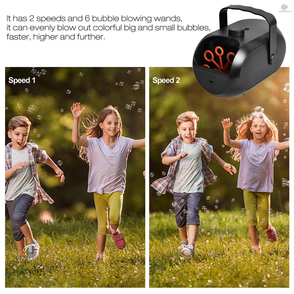 Máy Thổi Bong Bóng Tự Động 4800 + Mỗi Phút Cho Trẻ Em
