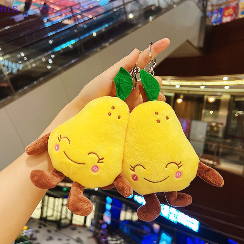 Móc Khóa Hình Trái Cây Nhồi Bông Mềm Mại Đáng Yêu