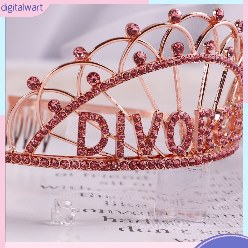 Băng Đô Hình Vương Miện Đính Đá Sang Trọng Cho Nữ