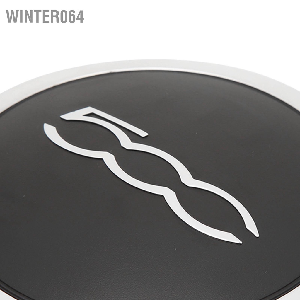 Winter064 Nắp Hup Bánh Xe Trung Tâm Có Viền Mạ Chrome 68078419AC Chịu Nhiệt Thay Thế Cho FIAT 500