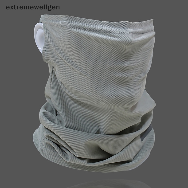 [Cực Tốt] Khăn Choàng Cổ Bandana Lụa Lạnh Bảo Vệ Mặt Chống Tia UV Thể Thao Thoáng Khí Đi Bộ Đường Dài LLF