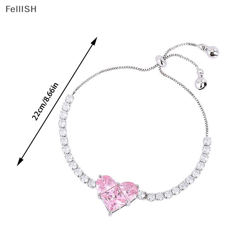 1 / 1 Cặp Vòng Tay / Vòng cổ / Bông Tai Đính Đá Zircon Sáng Bóng Điều Chỉnh Được Thời Trang Dành Cho Nữ 439br