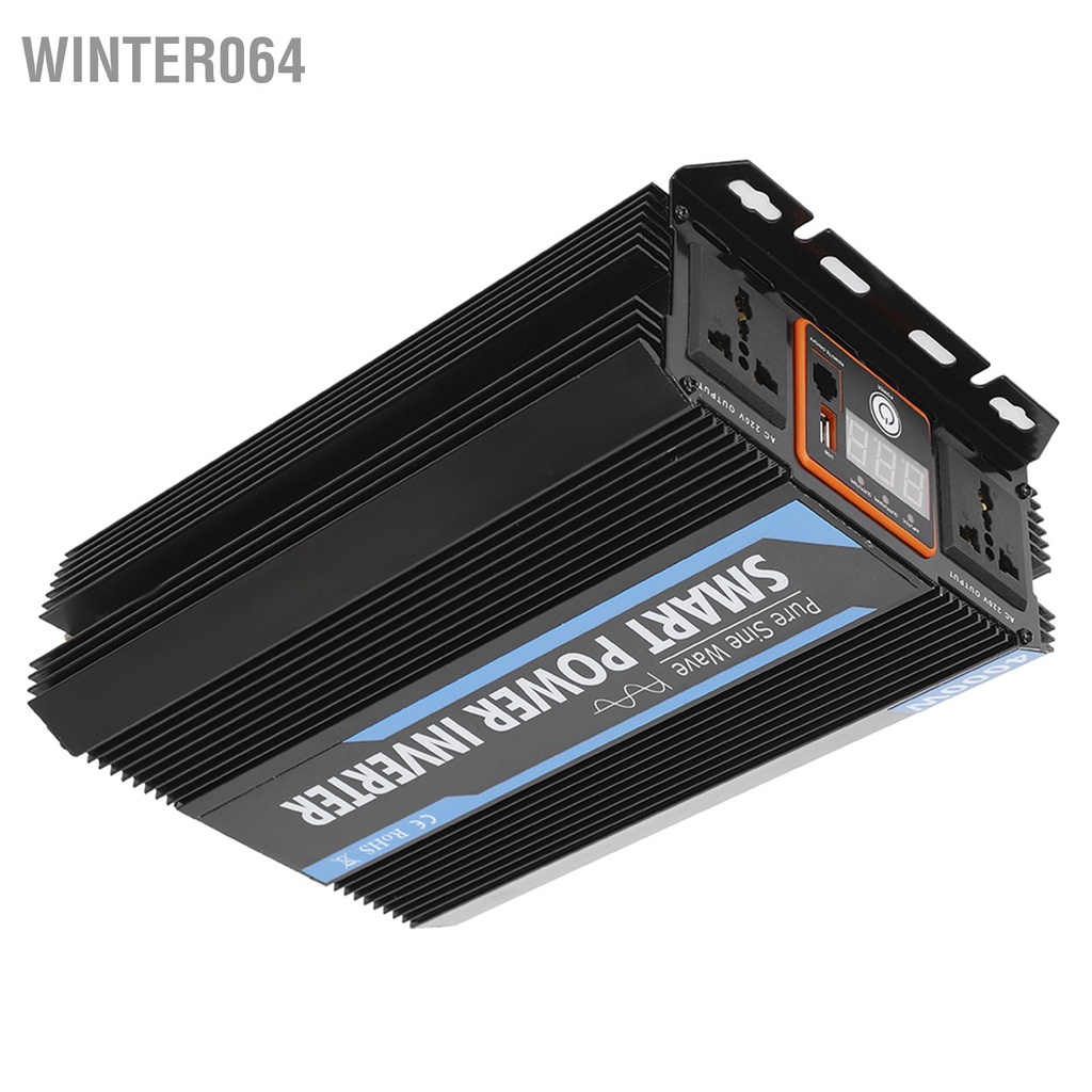 Winter064 12V Đến 220V 1500W Sóng Sin Nguyên Chất Máy Biến Điện Áp Đa Năng Cho Xe Hơi