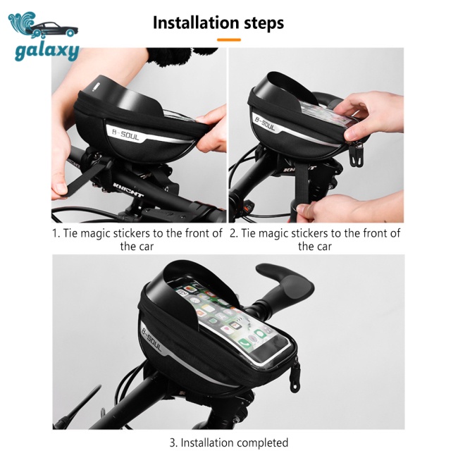 Galaxy Túi Đựng Điện Thoại Chống Thấm Nước Dung Tích Lớn 2l 600d Có Thể Chạm Màn Hình Cảm Ứng