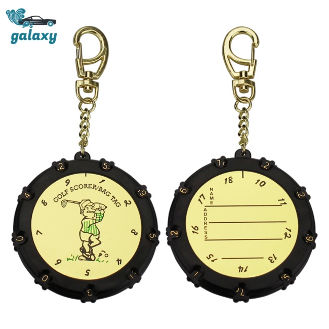 Galaxy Máy Đếm Điểm Chơi Golf 18 Lỗ Kèm Móc Khóa Tiện Dụng