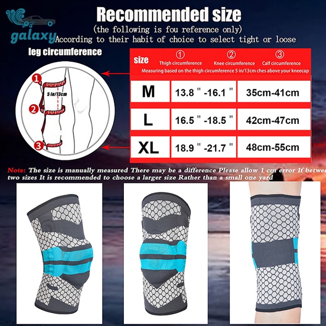 Galaxy Băng Quấn Bảo Vệ Đầu Gối Khi Chơi Thể Thao