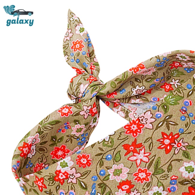 Galaxy Khăn Choàng Cổ Tam Giác Họa Tiết Hoa Xinh Xắn Cho Thú Cưng