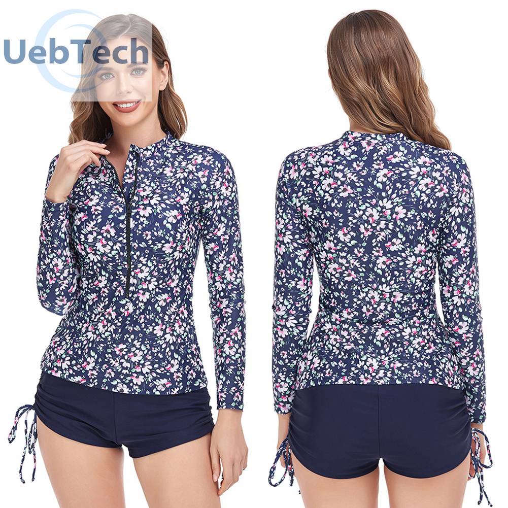 Bộ Đồ Bơi Hai Mảnh Thiết Kế Xẻ Tà Thoáng Khí Phong Cách Thể Thao Thời Trang