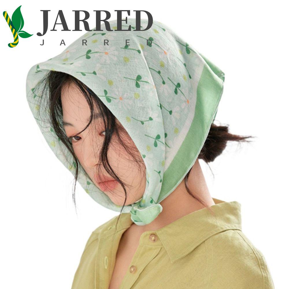 JARRED Khăn Choàng Cổ Vuông In Họa Tiết Sọc Trang Nhã Cho Nữ