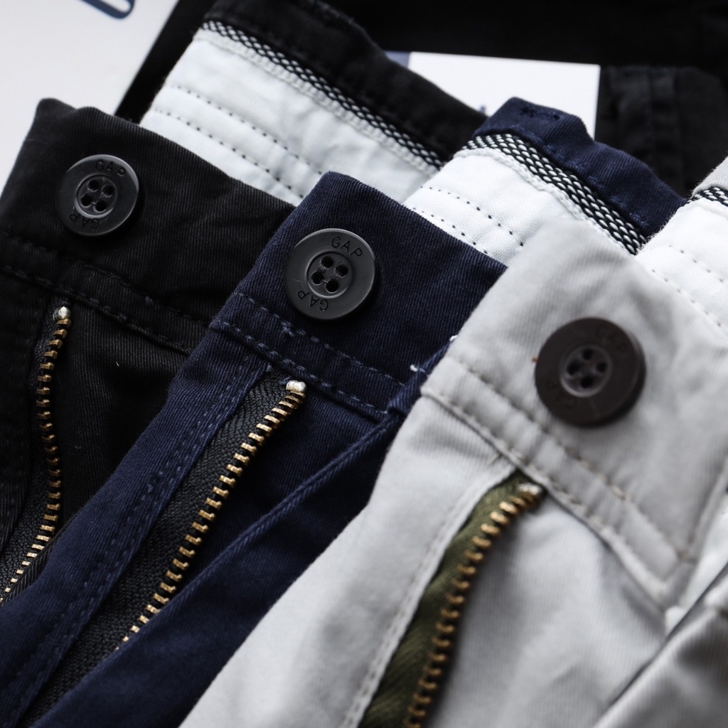 HÀNG VNXK - Quần short kaki màu rêu co giãn thoải mái cùng bảng màu cơ bản cho các anh nhé - QSGAP2 -