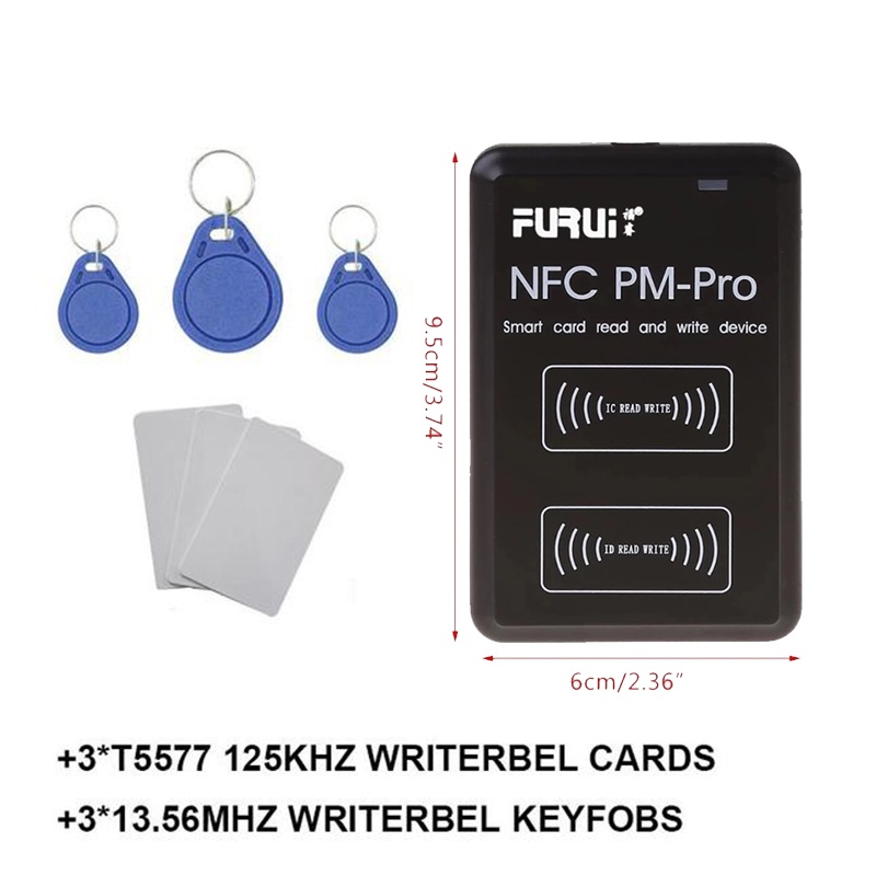 Đầu Đọc Thẻ Thông Minh NFC RFID 13.56Mhz 1K S50 Badge Clone 125Khz T5577