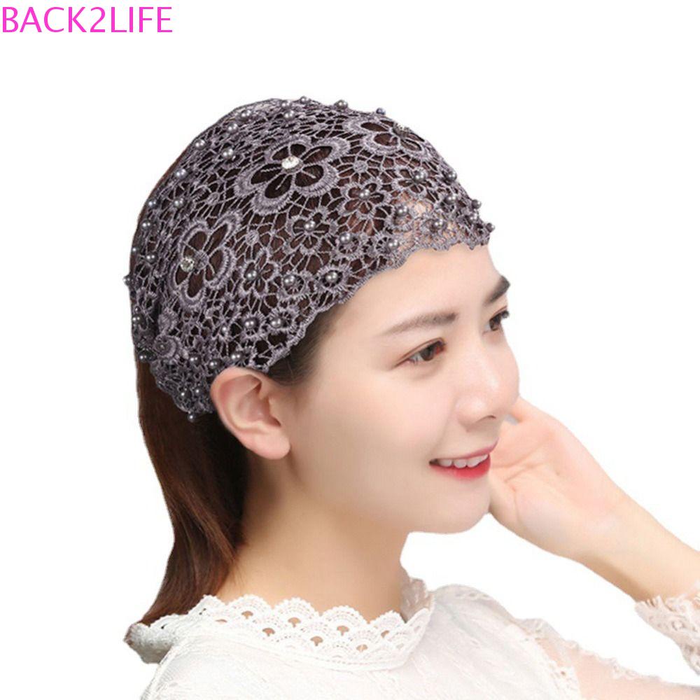 BACK2LIFE Băng Đô Ren Hoa Bản Rộng Thời Trang Nữ Tính