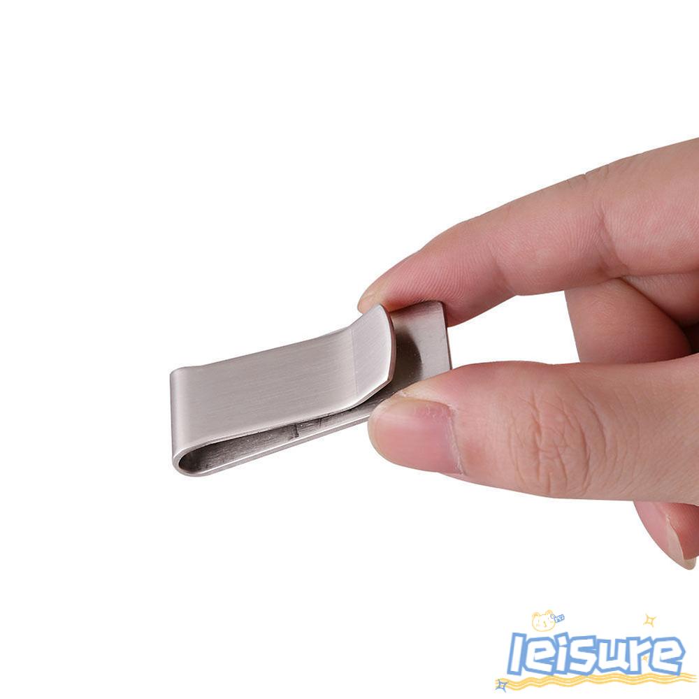 LEISURE Ví Nam Mỏng Màu Bạc Thời Trang