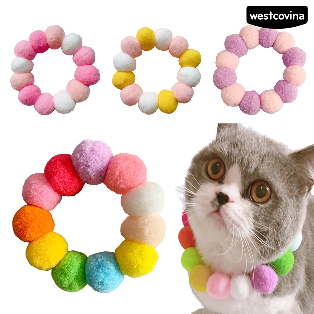 [COD]♞Vòng Cổ Lông Nhung Đủ MàU Cho Thú Cưng
