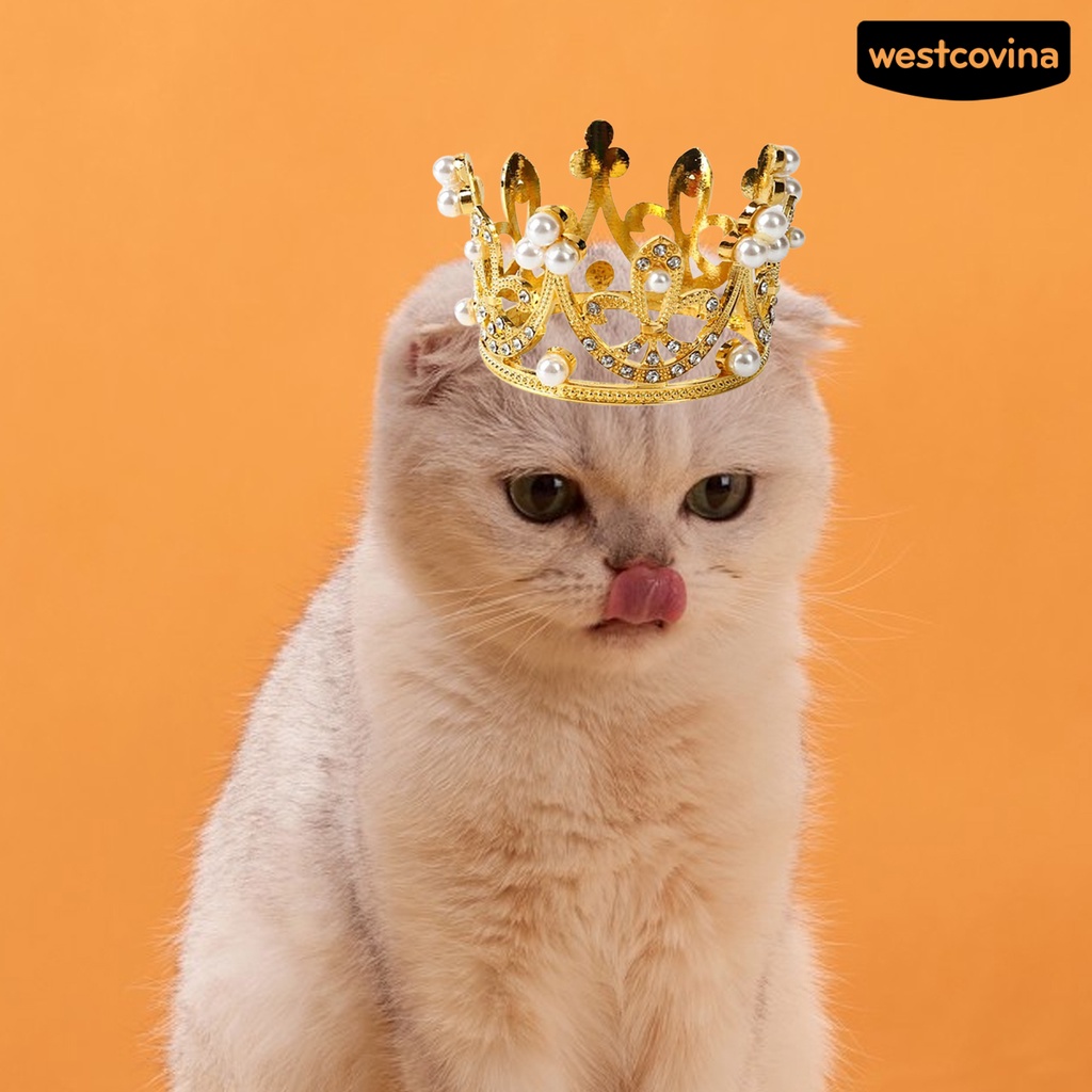 [COD]♞Mũ Đội Hình Vương Miện Mini Dùng Làm Đạo Cụ Chụp Ảnh Cho Cún Cưng