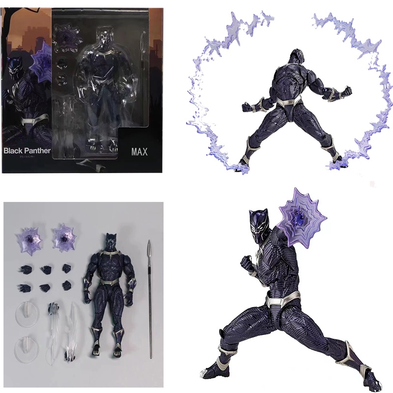 Mô Hình Nhân Vật Black Panther 15cm Chân Thật