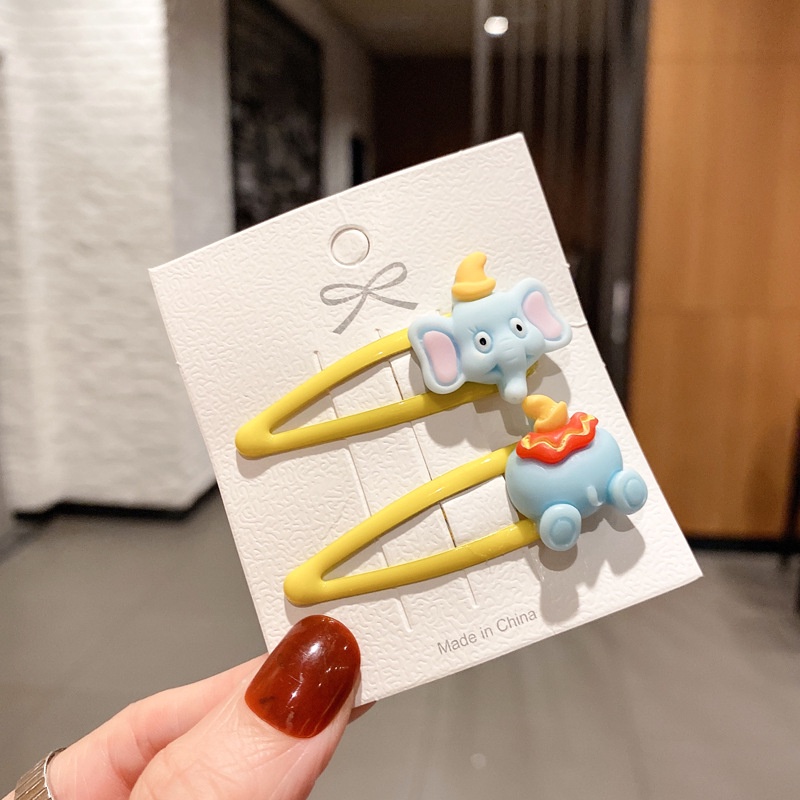 Kẹp Tóc Bb Họa Tiết Hoạt Hình Phong Cách Hàn Quốc Xinh Xắn Cho Bé Gái