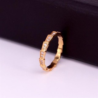 Nhẫn Nữ Hình Rắn Titan Đính Đá Sang Trọng Phong Cách INS Âu Mỹ Không Đen Không Gỉ TT4669