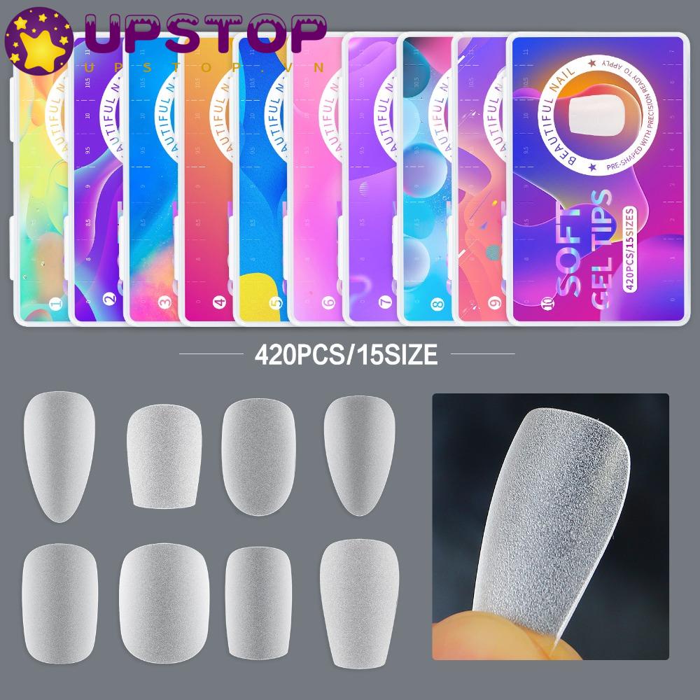 UPSTOPVN Set 420 Móng Tay Giả Trang Trí Nghệ Thuật