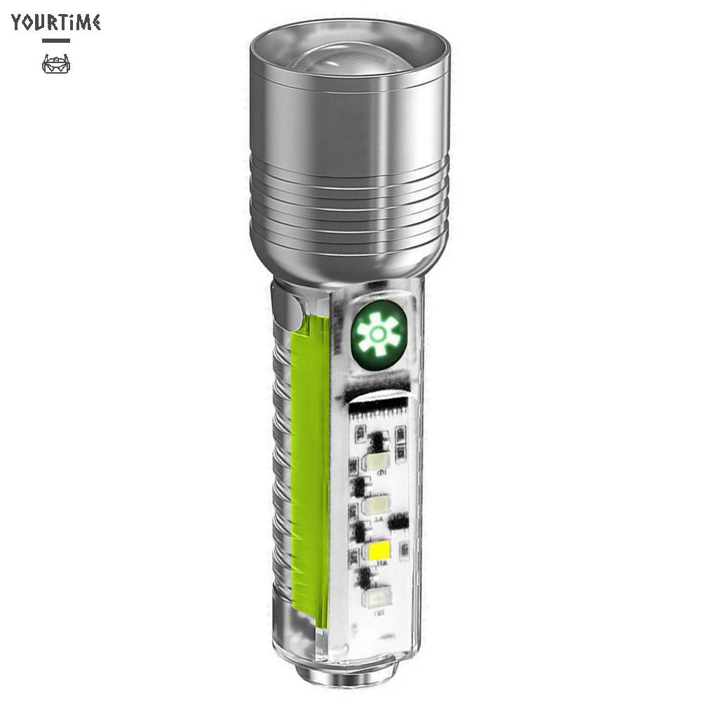 Đèn Pin XHP50 500mAh 800LM Sạc USB Type-C Chống Thấm Nước Tiện Dụng