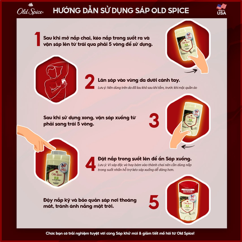 Lăn Khử Mùi Old Spice Fiji 73g