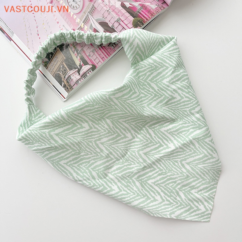 Băng Đô Co Giãn Họa Tiết Sọc Thời Trang Dễ Phối Đồ Cho Nữ