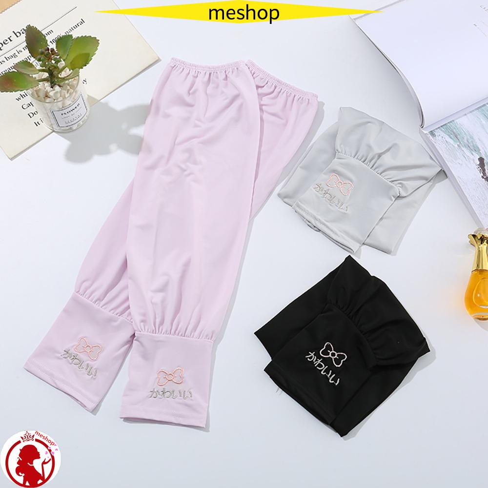 Găng Tay Chống Nắng Bằng Lụa Lạnh Mỏng Dáng Rộng Bảo Vệ Khỏi Tia UV Ngoài Trời Mùa Hè