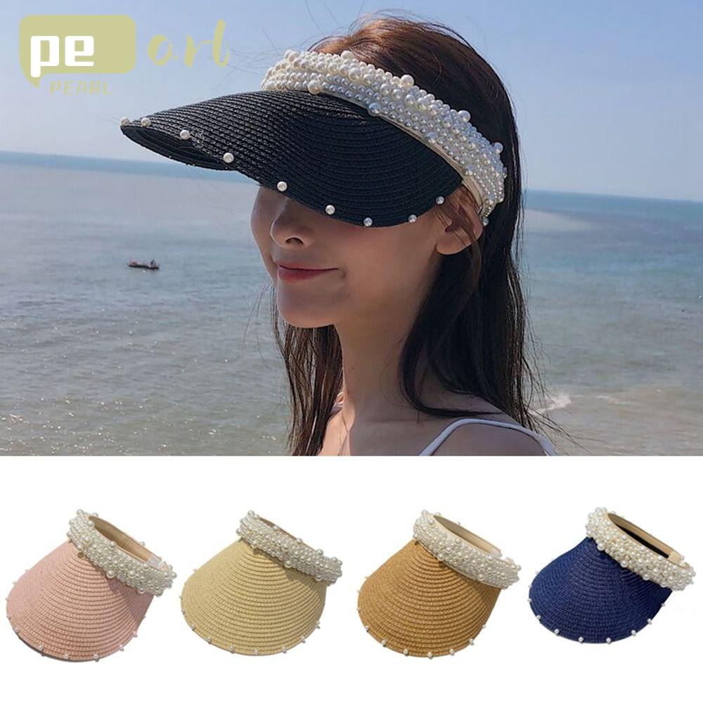 PEARLVN Mũ Chống Nắng Đi Biển / Câu Cá Thời Trang Mùa Hè Dành Cho Nữ