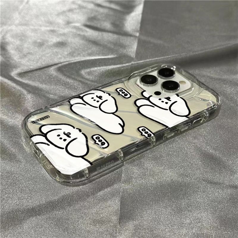 Ốp Điện Thoại Mềm Trong Suốt Họa Tiết Cún Con Dễ Thương Cho Iphone 14Promax 117 1312sins xr 8