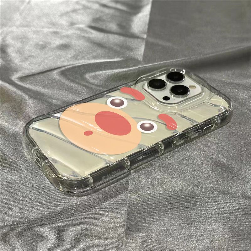 Ốp Điện Thoại Mềm Trong Suốt In Hình Gấu Hồng Dễ Thương Cho Iphone xr11 7 / Han Han Bear 8iPhone14promaxplus / 1312 / sins