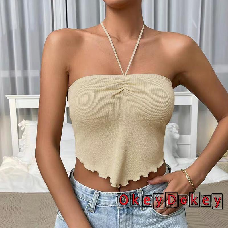 Áo Ống Hở Lưng Vạt Lệch Thời Trang Mùa Hè Cho Nữ