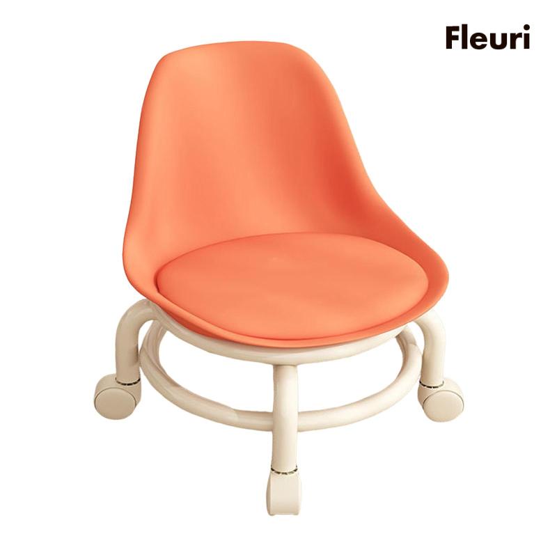 Ghế Xoay Cao 45cm Bằng Thép Không Gỉ Có Lưng Thấp Tiện Dụng