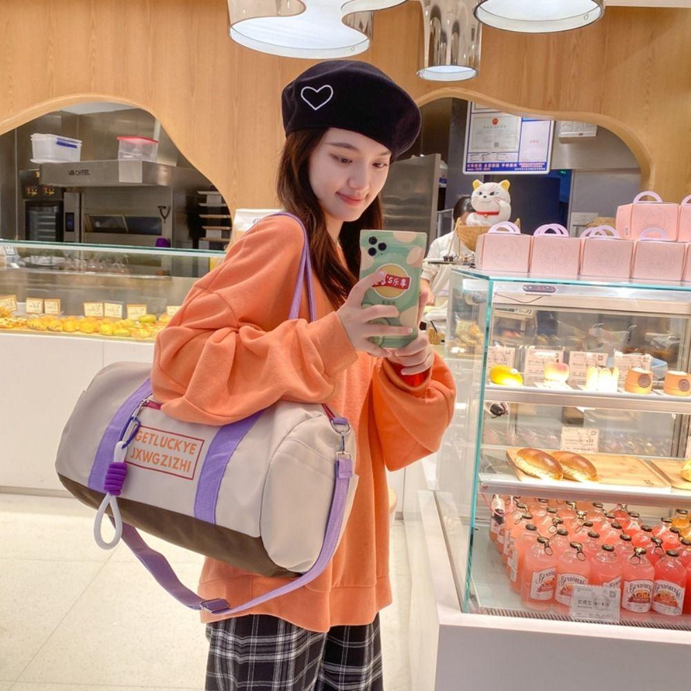 Túi Xách Nylon Sức Chứa Lớn Màu Sắc Ngọt Ngào Phong Cách Hàn Quốc Cho Nam