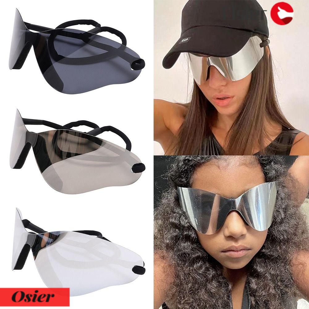 OSIER1 Kính Mát Thể Thao Y2K Không Viền Họa Tiết One Piece Cho Nam Nữ
