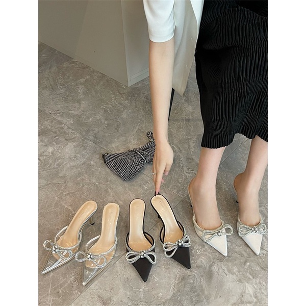 Sandal Mũi Nhọn Đính Đá Cao Cấp Sk2023