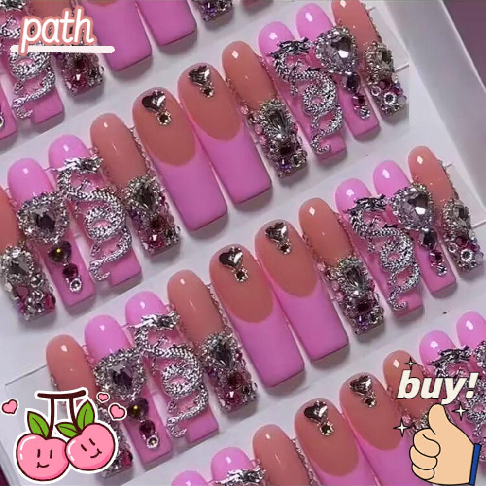 Móng Tay Giả Dài Trung Bình Có Thể Tháo Rời Thời Trang Cho Nữ