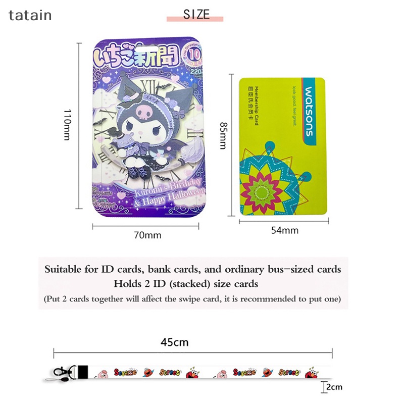 Vỏ Bọc Bảo Vệ Thẻ / Xe Buýt / Thẻ Employee 'S Kèm Móc Khóa Và Búp Bê Hoạt Hình Dễ Thương Kèm Dây Đeo Tiện Dụng