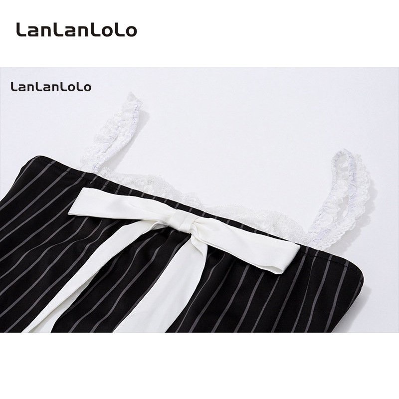 Đầm Trễ Vai Phối Ren Màu Trơn Đính Nơ Ngọt Ngào Thời Trang 2023 Cho Nữ